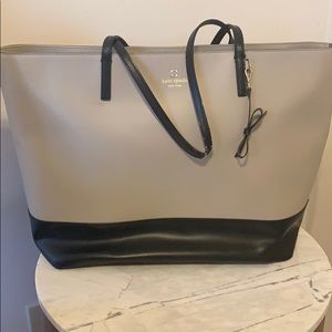 Leather Kate Spade Tan & Black Tote